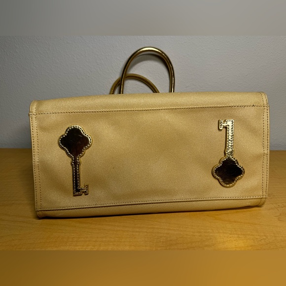 Brighton My Flat In London Royceton Jeweled Gold Shoulder Tote Bag - Picture 12 of 12